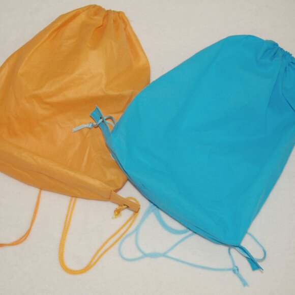 Horizon Group USA Drawstring Bags, Orange & Blue - Picture 2 of 4